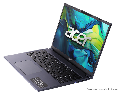 Notebook Acer Aspire 5 visto de frente.